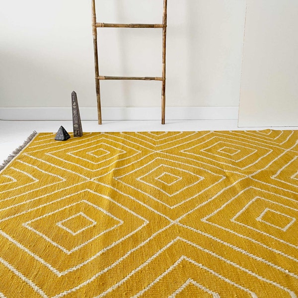 Modern Kilim Rug Etsy