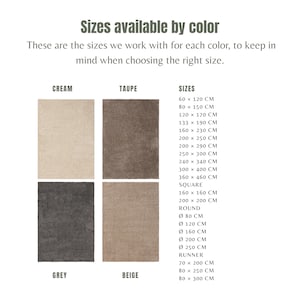 Cream Washable Shaggy Area Rug, Soft Solid Polypropylene Rug with Non Slip Backing image 4