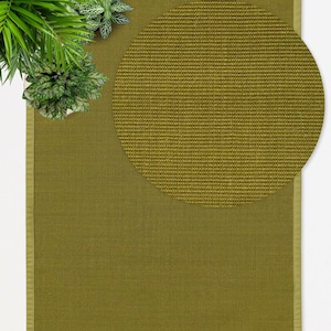 Alfombra de sisal color verde | Diseño contemporáneo para cualquier espacio | Decoración ecológica y elegante