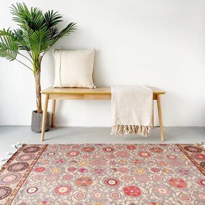 Washable Block Print Bohemian Rug - Sustainable, Recycled Plastic ...