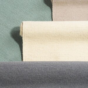 Rood wollen vloerkleed met franjes, handgeweven effen platgeweven vloerkleed voor de woonkamer, bordeauxrood Scandinavisch vloerkleed afbeelding 7