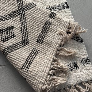 Alfombra de Baño de Algodón - Suave, Resistente y de Secado Rápido | Decoración Boho, Costera y Nórdica | Ideal para Baños Modernos image 14