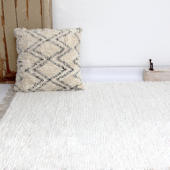 White Cotton Rug.scandinavian Rug.whiteivory Cotton Rug. Etsy UK