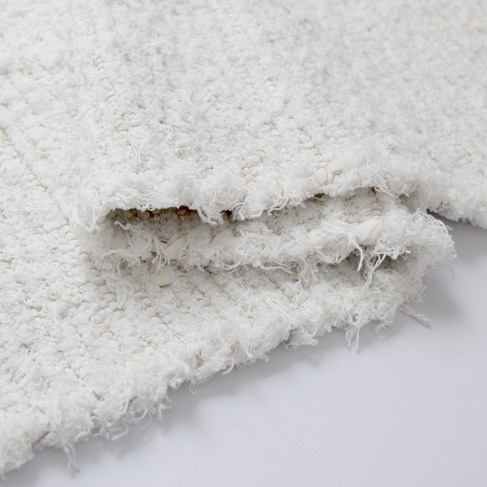 White Cotton Rug.scandinavian Rug.whiteivory Cotton Rug. Etsy