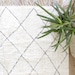 Moroccan ivory rug style.Berber rug.Off-White Rug.Beni Ourain Style rug.Berber Cotton Rug.Handwoven Rug.Rug for Living Room. 