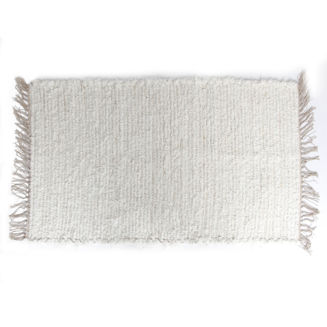 White Cotton Rug.scandinavian Rug.whiteivory Cotton Rug. Etsy