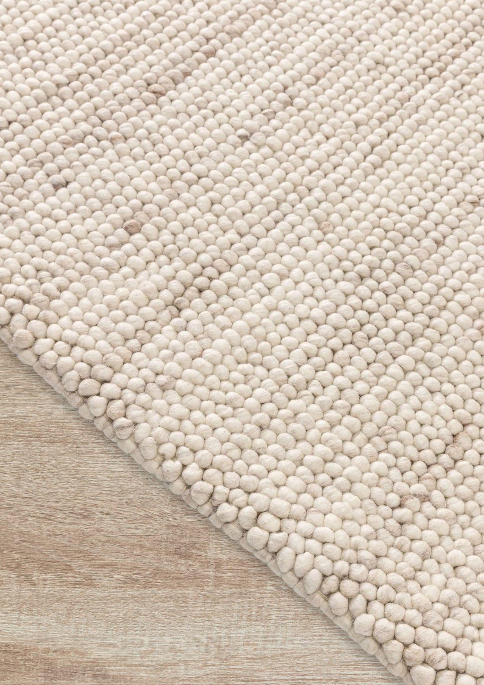 Pebble White Rug Marbled Beige-ivory Wool Rug - Pebble Hand Woven Chunky High Quality ...