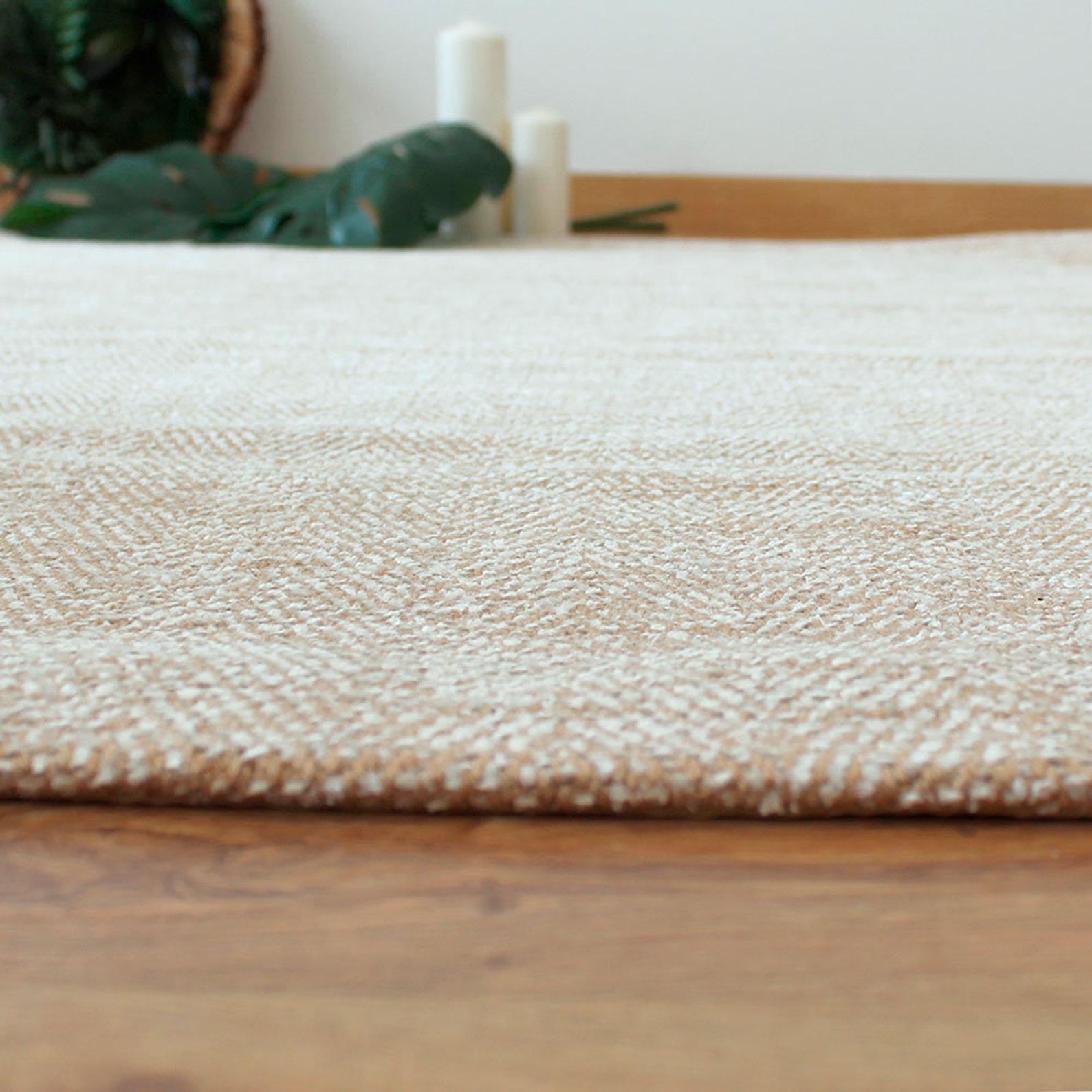 Ivory Jute&cotton Rug.on SALE. Jute and Cotton Handwoven Rug. Etsy