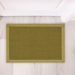 Green Sisal Door Mat | Durable Non-Slip Welcome Mat for Entryway & Front Porch Outdoor and indoor
