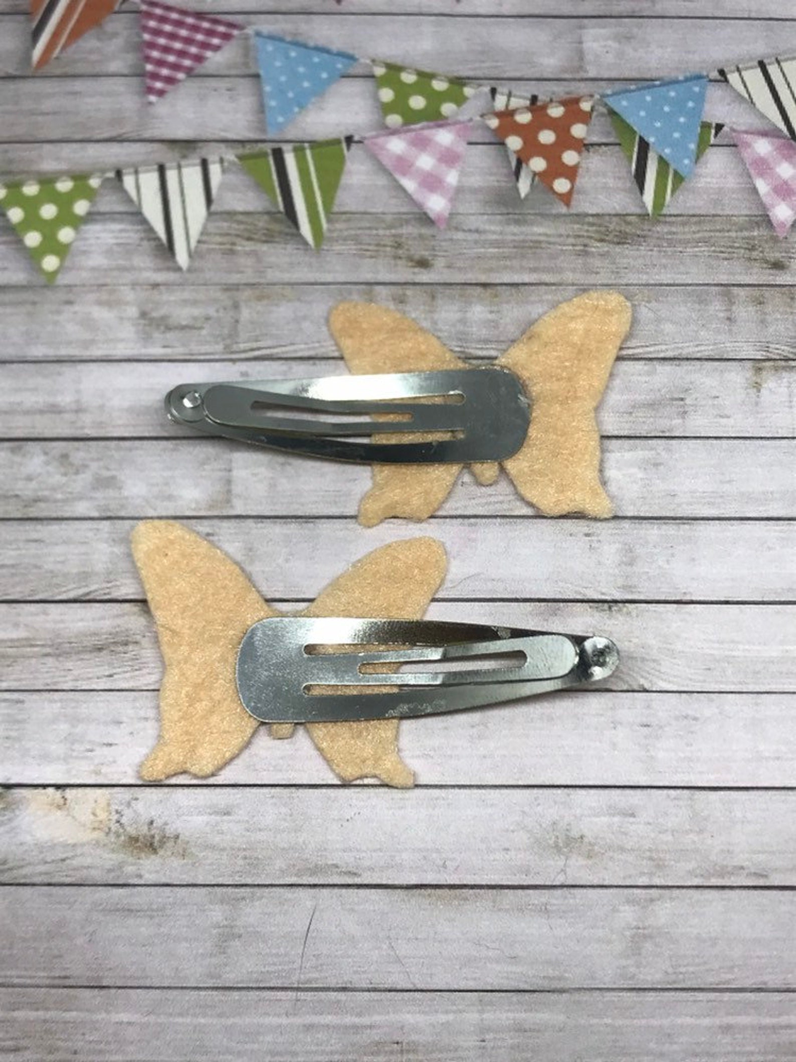 Gold Butterfly Hair Clips Novelty Hair Accessories Hair Etsy