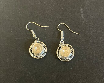 Tea Cup Earrings, Vintage Style Dangly Charm Earrings, Time for tea, Cup of tea