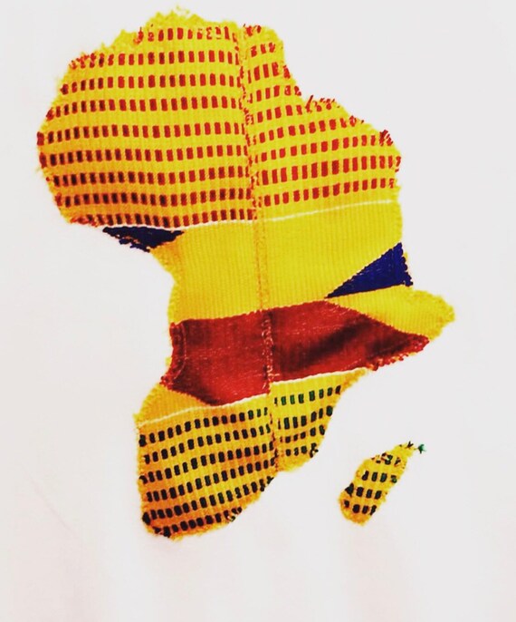 Ankara African Map Tees