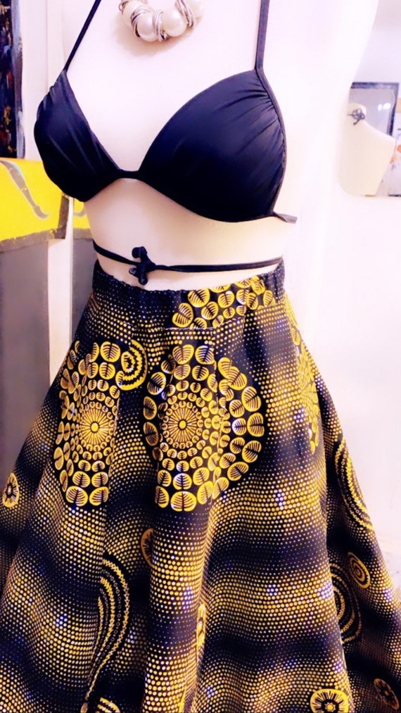Ankara Skirt and stretchy Top