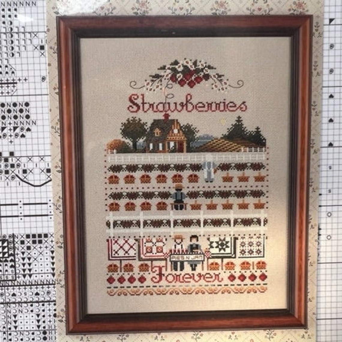 Amish Cross Stitch Etsy