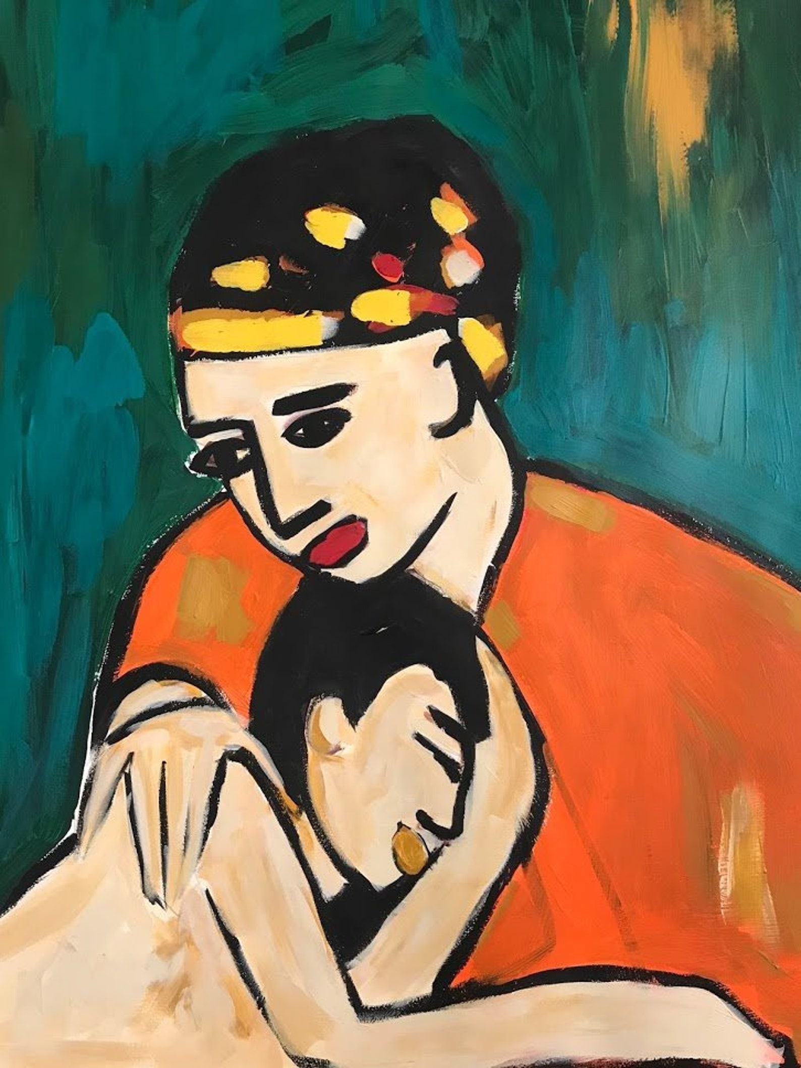 Original painting Portrait of Simplicity | Etsy