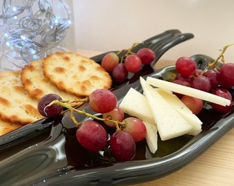 Upcycled Nibbles Tray, Platter, Dish, Wine Serving tray,  Wine Lovers, New Home Gift