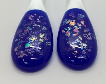 Handmade Fused Glass Drink Stirrer, Cocktail Stirrer, Swizzle stick; Sparkly, Personalisable
