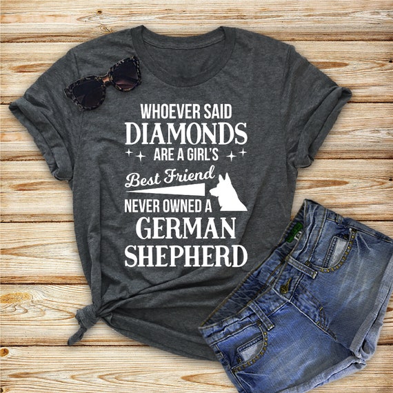 German Shepherd Little Girls Short Sleeve Tee Kids Short T Shirts