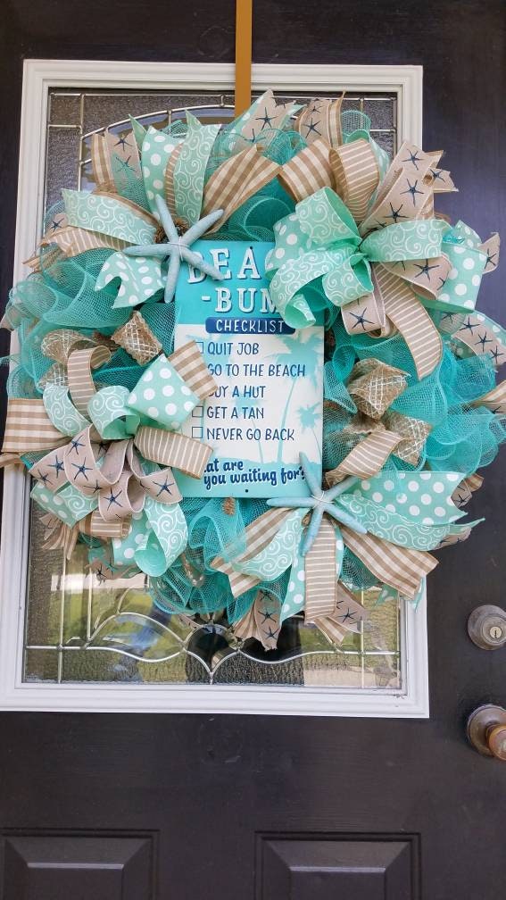 Let's Float Away Beach Wreath Lakehouse Wreath Let's Float Away Beach Wreath Lakehouse Wreath