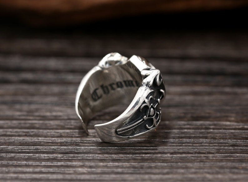 Sterling silver rings sterling silver men/'s ring,punk ring,silver personalized ring Vintage silver rings