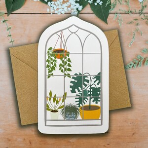 Blumen Fenster Sticker | Greeting House UK Handmade Single Multipack Gärtner Naturliebhaber