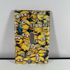 Minion Light switch cover; cover plate