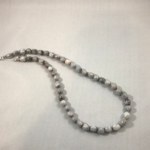 Job&#39;s Tears Seed Necklace: Unisex Beaded Jewelry, 16&quot;