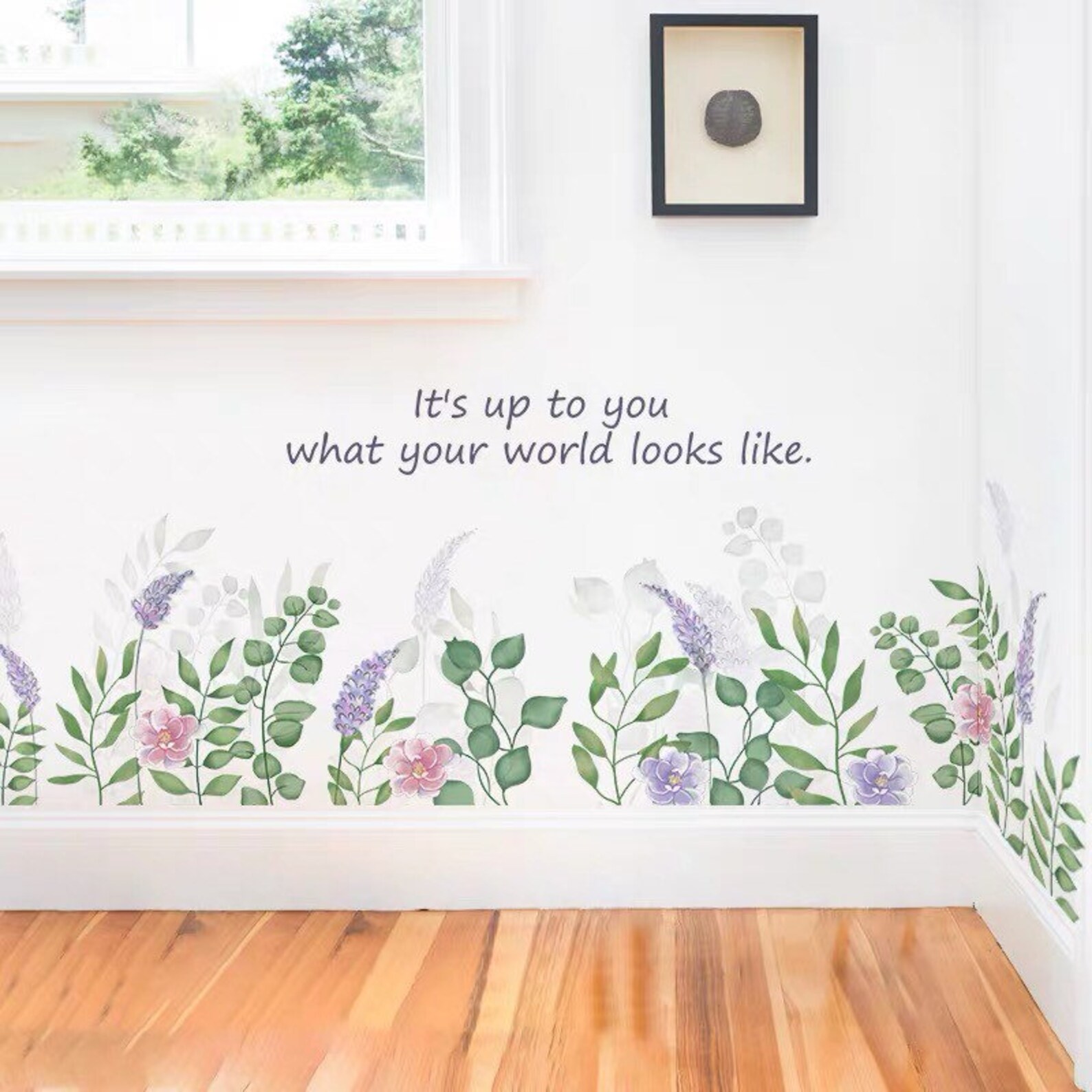 Green Wall Sticker wall decal plants wall decalsucculent Etsy