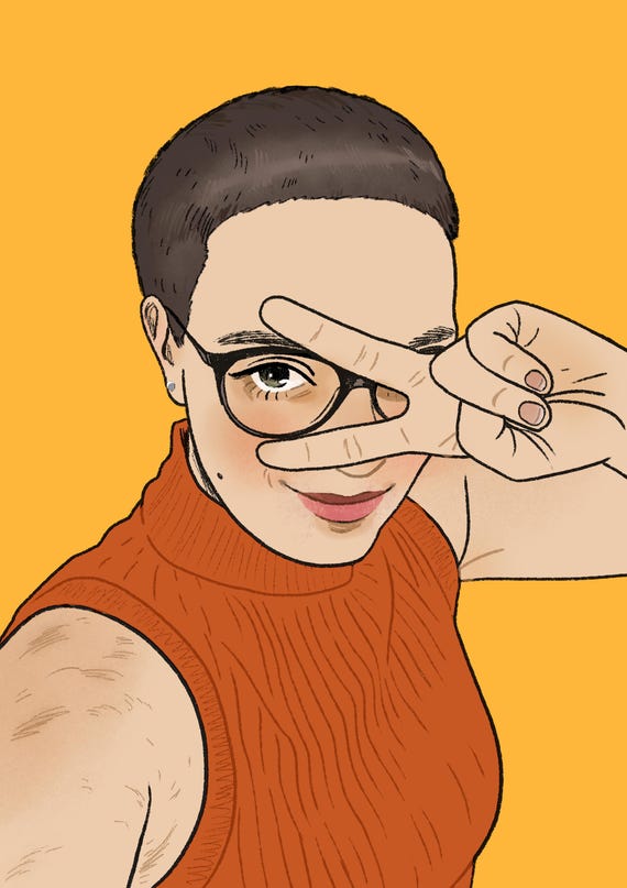 Custom Portrait Illustration From Photo; *DIGITAL FILE ONLY*