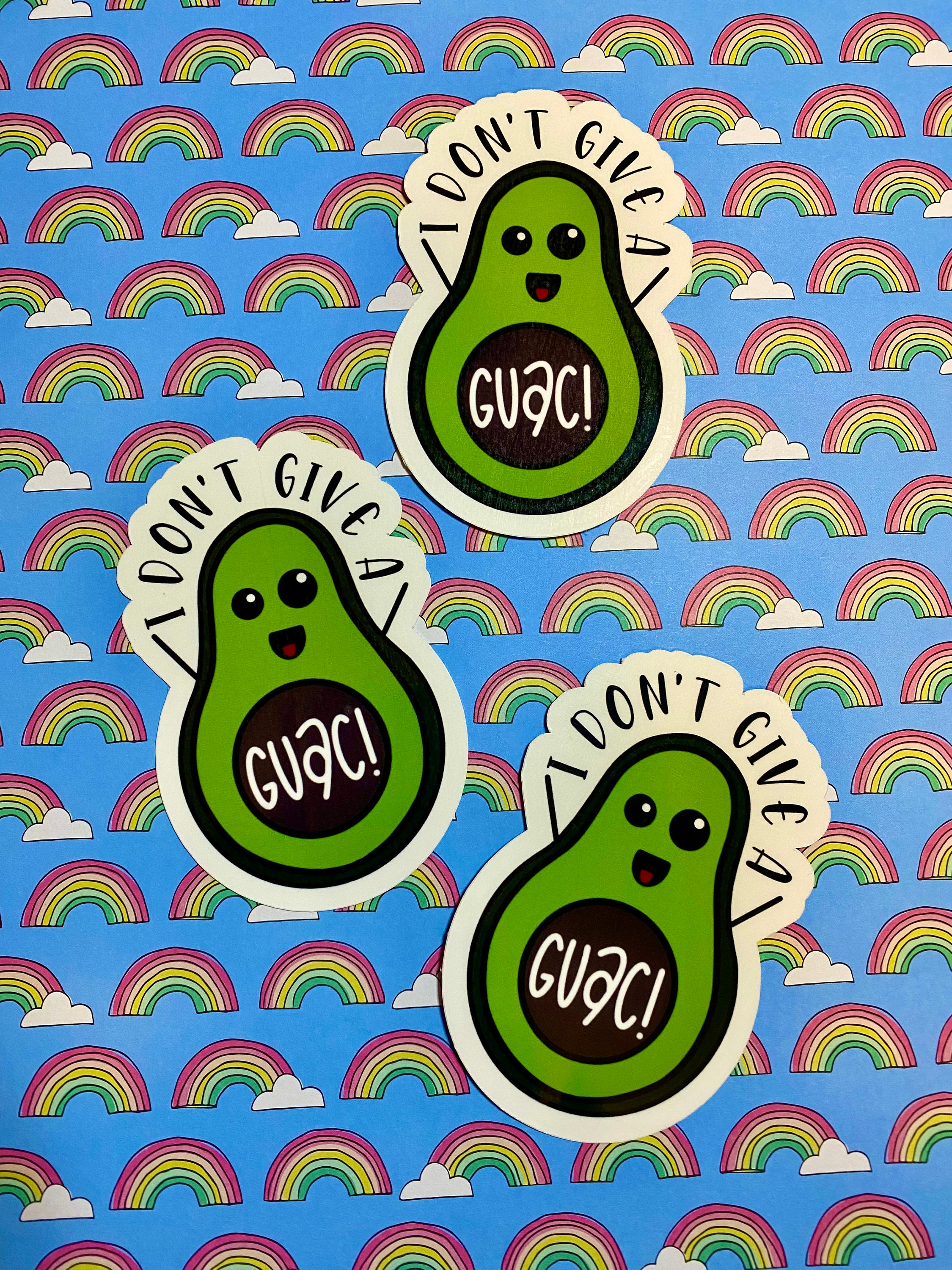 Don Sticker I Don't Give A Guac! Sticker | Funny Stickers | Avocado Sticker ...