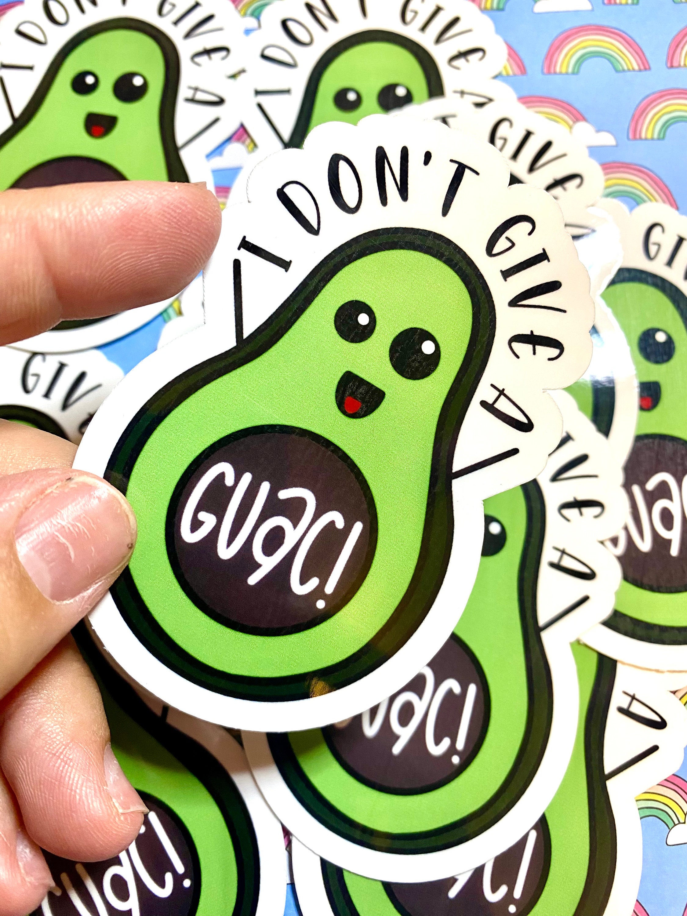 Don Sticker I Don't Give A Guac! Sticker | Funny Stickers | Avocado Sticker ...