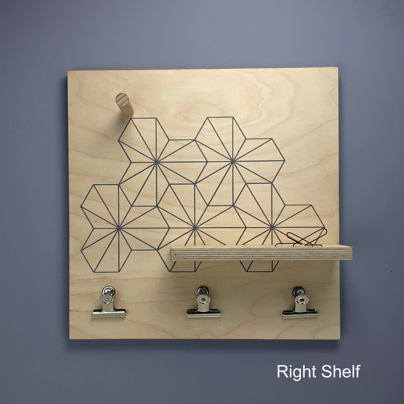 Kitchen Office Notice Memo Board Organiser With Shelf Peg Etsy UK