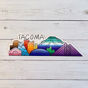 Sticker/Colorful Tacoma/Tacoma sticker/Tacoma art