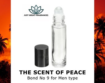 THE SCENT Of PEACE (Men) : Bond No 9 Type 10mL 100% Pure Perfume Fragrance Body Oil - Uncut - No Alcohol