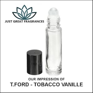 Our Impression of TF - Tobacco Vanille 10mL 100% Pure Perfume Fragrance Body Oil - Uncut - No Alcohol - Hand-Crafted