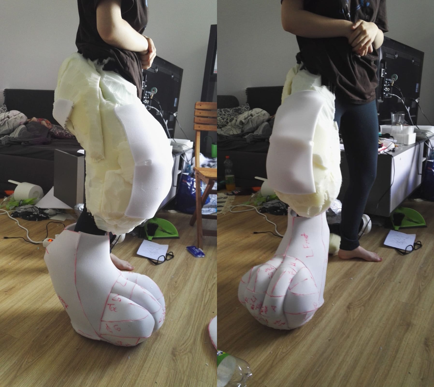 Fursuit Full Digitigrade Pattern/Template Etsy