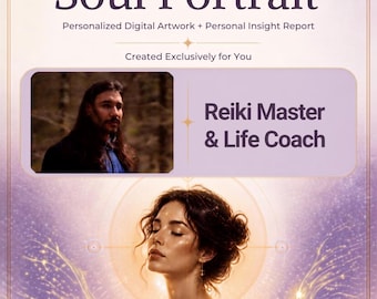 Custom Digital Soul Portrait with Personal Insight Report - Unique Spiritual Artwork and Reflection Keepsake