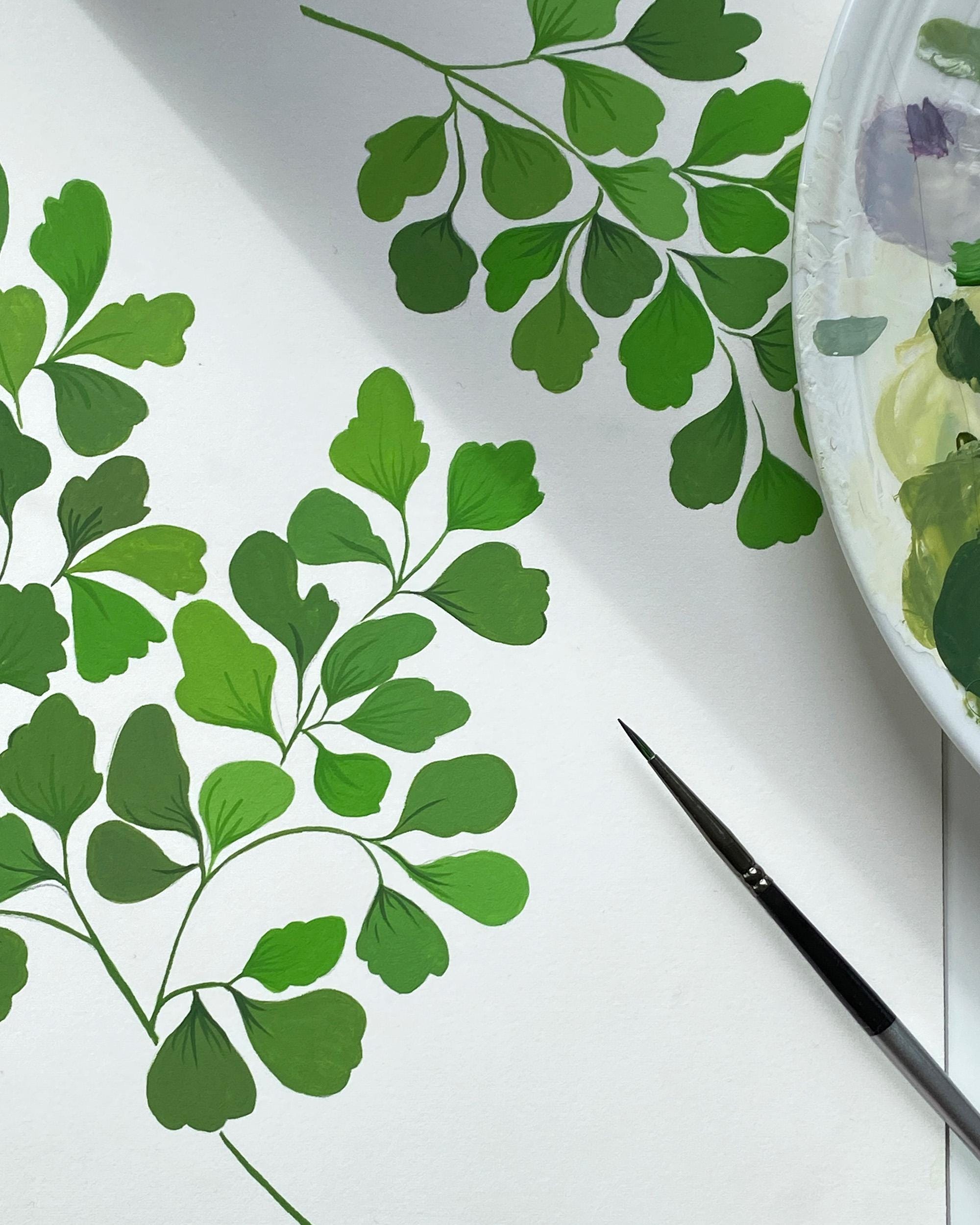 Botanical Notepad A6 Botanical Notepad: Maidenhair Fern Desk Memo Pad - Etsy