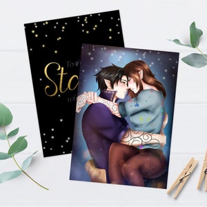 Art Print "Feysand" | Reich der Sieben Höfe | ACOTAR | book illustration | A5 | Rhysand | Book Lover Gift | ACOMAF | Book Merch