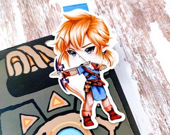 Magnetic bookmark Link - The Legend of Zelda: Breath of the Wild perfect gift for book lovers and gamers | Game Merch | Bookish merch