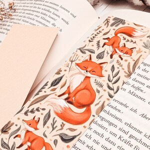 Bookmark fox Cute Fall Bookmark Primary school image 2