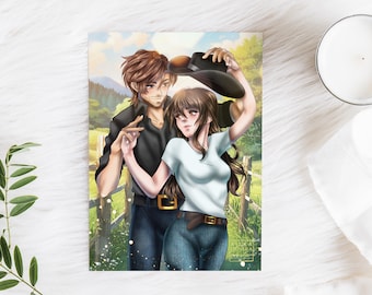 Print "Flawless" | Summer & Rhett | Chestnut Springs Ranch | Reader Gift | Book Lover Gift | Book Illustration | Book Merch | Elsie Silver