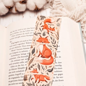 Bookmark fox Cute Fall Bookmark Primary school image 1