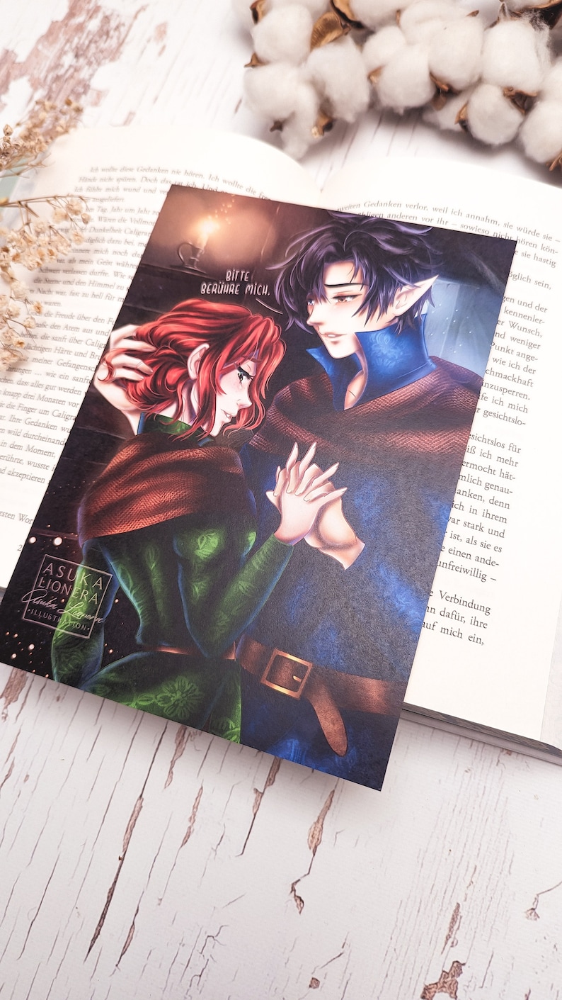 Print Delmira & Varyan Moonlight Sword Asuka Lionera Reader Gift Book Lover Gift Book Illustration Book Art Book Merch Bild 3