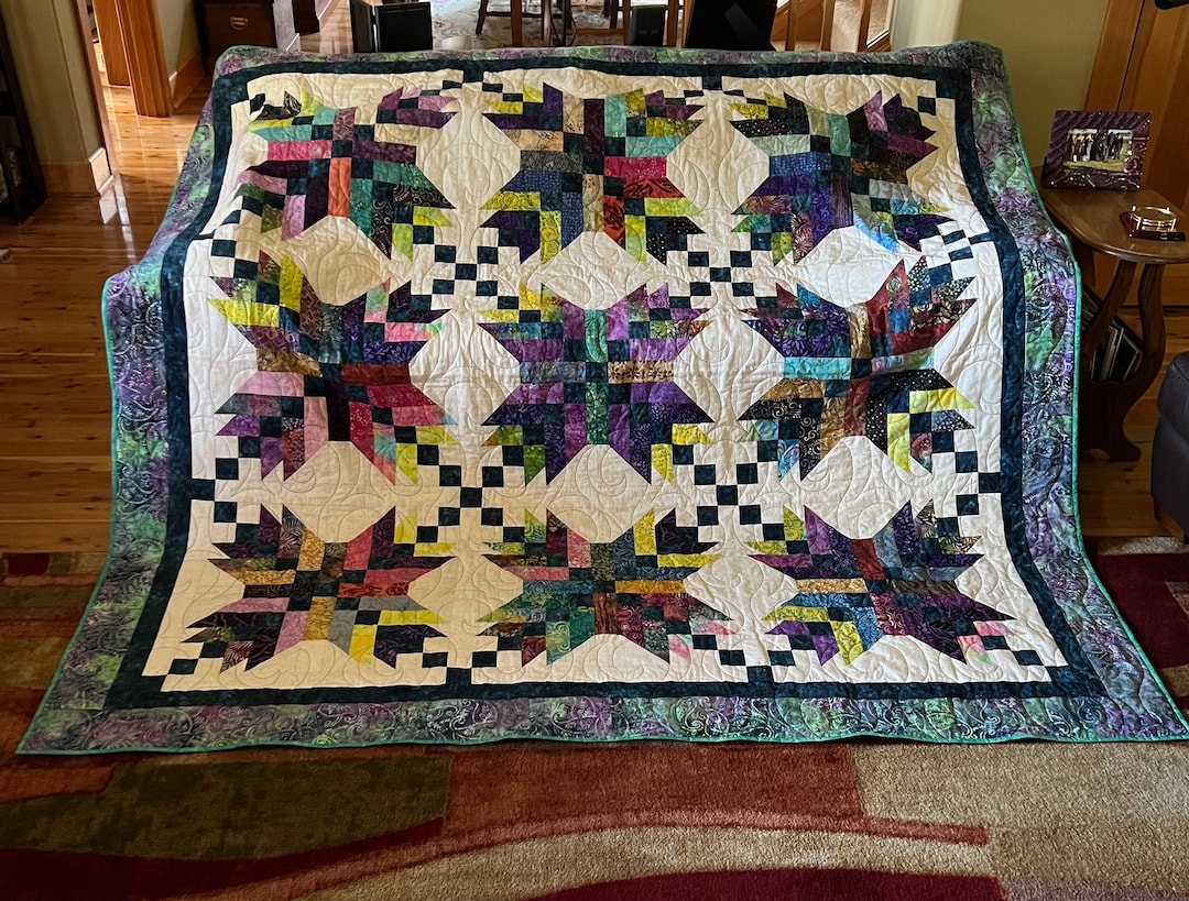 Jamaican Stars Quilthandmade Etsy