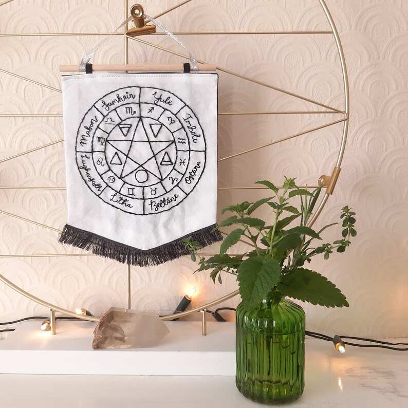 Wheel of the Year Calendar Embroidery PDF