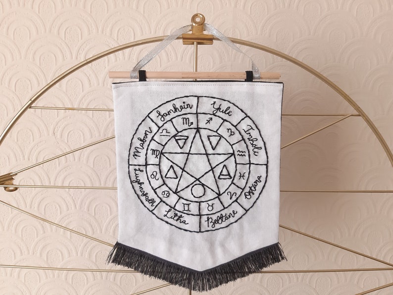 Wheel of the Year Calendar Embroidery PDF