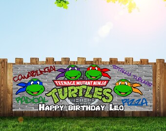 Ninja Turtle Banner | Etsy