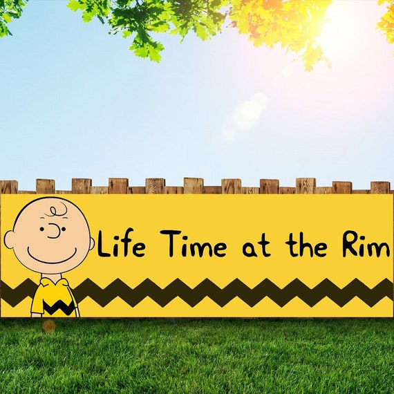 Charlie Brown Birthday Party Banner Personalized Custom Etsy