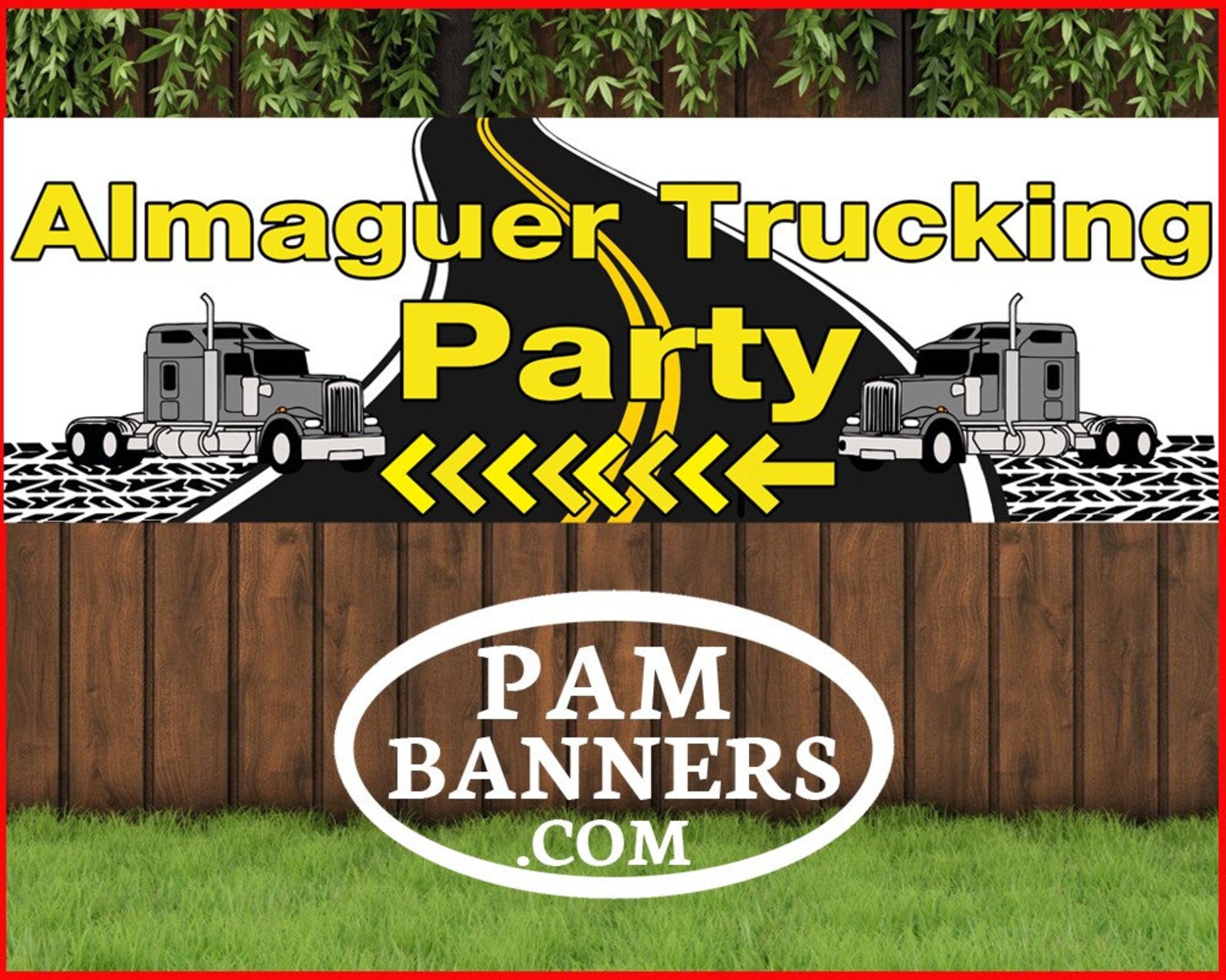 Large Big Rig Trucking Banner and Signs 6x2 With Grommets Etsy